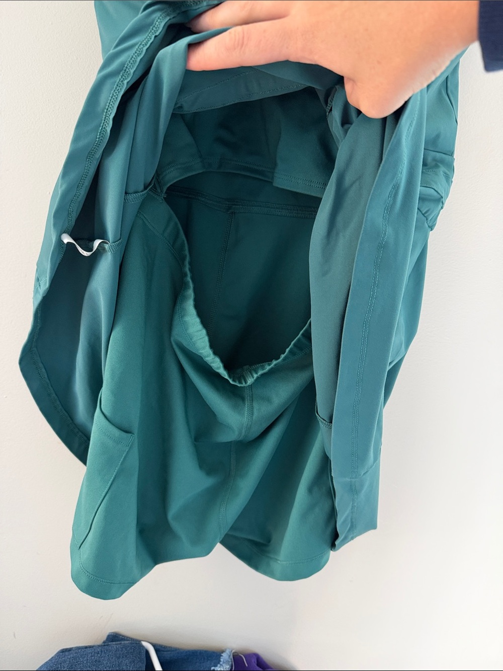 all in motion Square-Neck Athletic Dress with Waist Tie and easy access under - Picture 4 of 4
